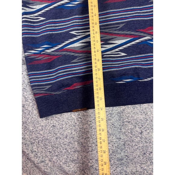 Ariat Hoodie Women Small Blue Southwestern Aztec Fleece Pullover - Picture 6 of 11